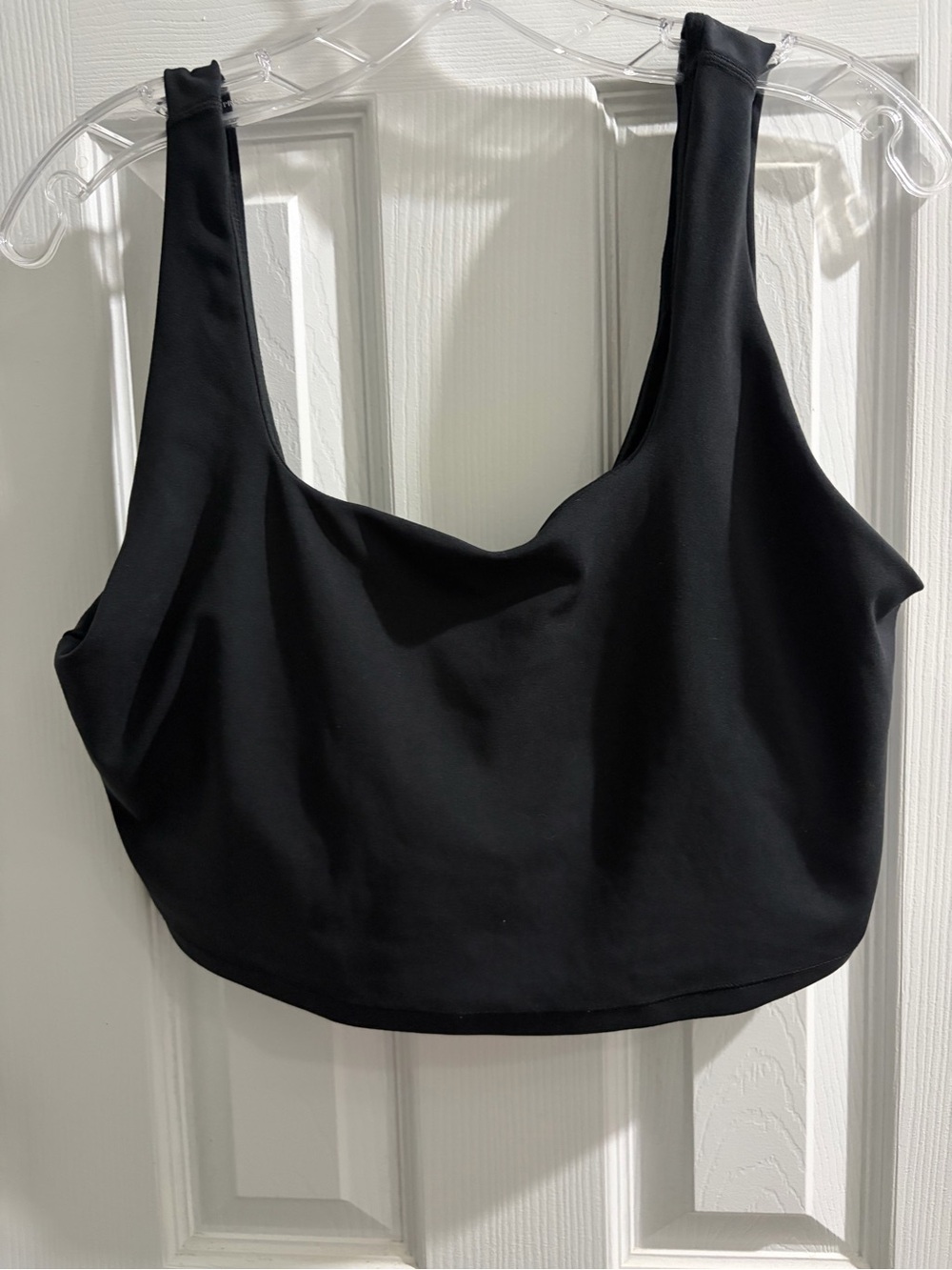 Target Black Women's Cropped Tank Top with Wide Straps